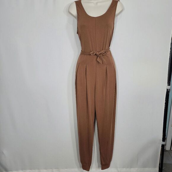 Area Stars Dark Tan Cisco Jumpsuit Large